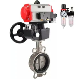 Butterfly Valve Stainless Steel AISI 304 Compact Flanged 16 Bar Manual WBV3131E 2W Fb H 45