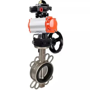 Butterfly Valve Stainless Steel AISI 304 Compact Flanged 16 Bar Manual WBV3131E 2W Fb H 48