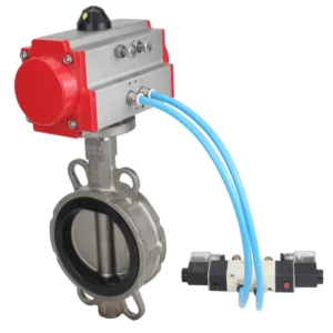 Butterfly Valve Stainless Steel AISI 304 Compact Flanged 16 Bar Manual WBV3131E 2W Fb H 64