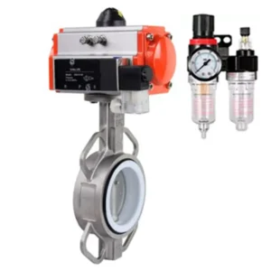 Butterfly Valve Stainless Steel AISI 304 Compact Flanged 16 Bar Manual WBV3131P 2W Fb H 65