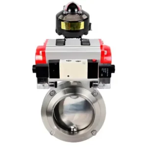 Butterfly Valve Stainless Steel AISI 304 For Welding 10 Bar Pneumatic WBV3131E 2W W H 7