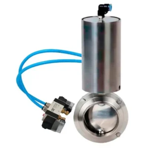 Butterfly Valve Stainless Steel AISI 304 For Welding Pneumatic