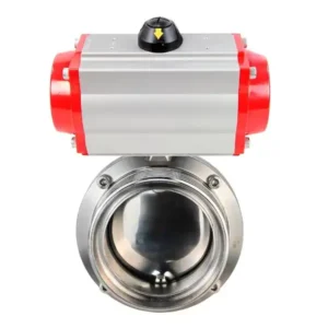 Butterfly Valve Stainless Steel AISI 304 Threaded 10 Bar Pneumatic