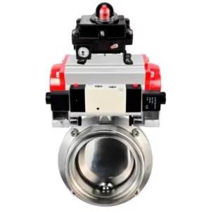 Butterfly Valve Stainless Steel AISI 304 Threaded 10 Bar Pneumatic WBV3131E 2W T H 5