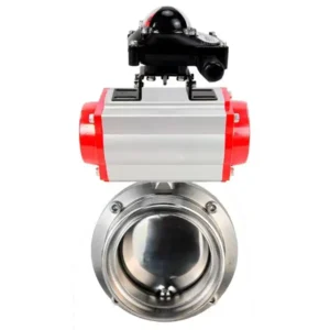 Butterfly Valve Stainless Steel AISI 304 Threaded 10 Bar Pneumatic WBV3131S 2W T H 18