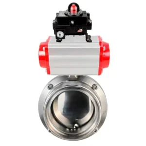 Butterfly Valve Stainless Steel AISI 304 Threaded 10 Bar Pneumatic WBV3131S-2W-T-H 19