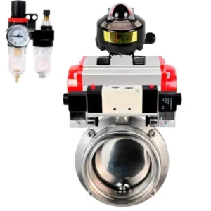 Butterfly Valve Stainless Steel AISI 304 Threaded Pneumatic WBV3131E 2W T H 12
