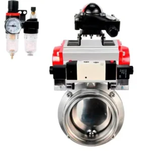 Butterfly Valve Stainless Steel AISI 304 Threaded Pneumatic WBV3131E 2W T H 20