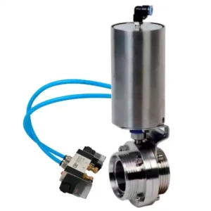 Butterfly Valve Stainless Steel AISI 304 Threaded Pneumatic WBV3131E 2W T H