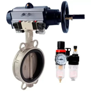 Butterfly Valve Stainless Steel AISI 316l Compact Flanged Manual WBV3232V 2W Fb H body stainles