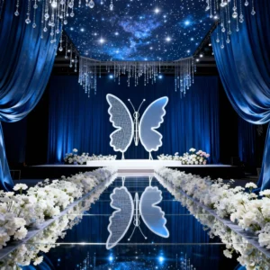 Butterfly Wing Decorations Stainless Steel Customized Color Handmade Valentine’s Day Wedding Banquet