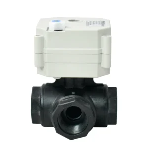 CE IP67 CR201 CR301 CR303 12V 24V 5V 3 Way L Port DN20 3/4″ BSP PPE Manual and Electric Integrated Electric Plastic Valve