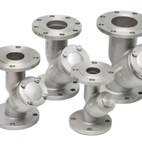 CF8 DIN ANSI JIS Flanged Y Type Strainer Valve DN15~DN300 Manual Power for Water Ductile Iron