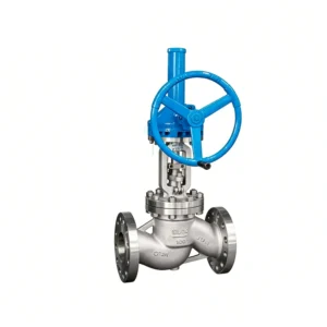 CF8 Material Manual Control Globe Valve Bellows Seal PN16 PN25 Flange Type Hot Oil High Temperature Steam Water Application