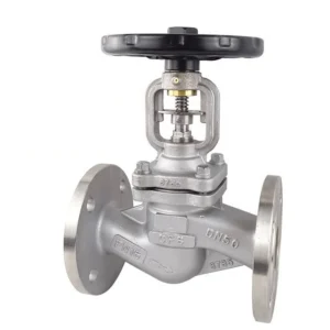 CF8 Material Manual Globe Valve with Bellow Seal PN16 PN25 Flange Type for Hot Oil High Temperature Steam and Water Application