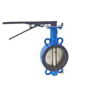 CI Manual 2 Inch DN50 Rubber Seated Water Butterfly Valve with Handle EPDM Rubber Seal Manufacture