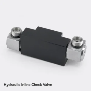 CNC Machined Hydraulic Check Valve Inline Type Aluminum Manifold Block Non Return Valve High Pressure SAE Port ISO Certificate