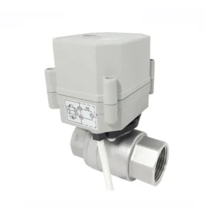 COVNA Urgent Order 2 Way 2PC 12V DC CR2 2 Wire Auto Return Stainless Steel Electric Automatic Water Shut Off Valve