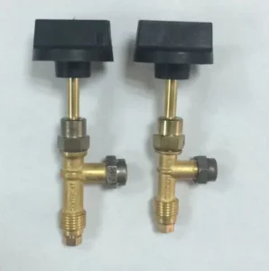 Cast Iron Burner Gas Shutoff Manual Brass Valve 1/8″ with Metal Switch