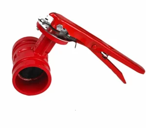 Cast Iron Grooved End Butterfly Valve for Fire Fighting Manual High Temperature Fire Valve with Handle