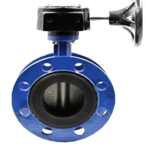 Cast Iron Turbine Double Flanged Butterfly Valve DN40-DN250 Manual 1MPa 80C Water General Media