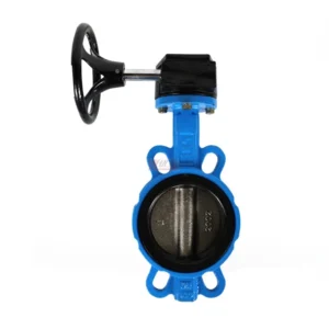 Cast Iron Zero Leakage 304 316 JIS 10K Pn10 16 WCB PTFE EPDM DN80 Water Soft Seal Worm Gear Manual Center Wafer Butterfly Valve