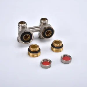 Central TRV Angled Brass H Block Radiator Valves Corner Thermostatic Manual Water Handing H6016