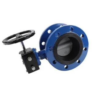 Central-line Type Worm Gear Transmission Flange-connected Rubber-sealed Butterfly Valve