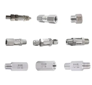 Check Valve Manual Reset High Pressure Check Valve 316SS for Gas & Air Lines Safety Shutoff