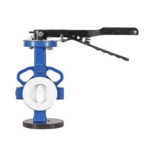 China Factory DN100 Full PTFE Lined Full Bore Butterfly Valve