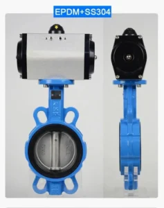 China Factory Directly Sale Pneumatic Operated Butterfly Valve Stainless Steel Body EPDM/PTFE Seal for Water Industry