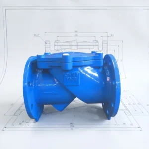 Chinese Manufacturers Dn100 Pn16 Non Return Check Valve New Rubber Flap Flanged Check Valve