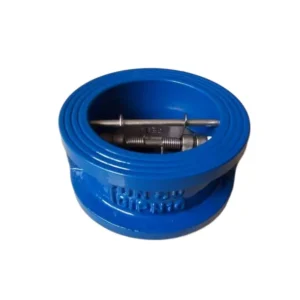 Commercial Grade Dual Plate Butterfly Check Valve Flanged Swing Type with Manual Power Water Media Pressure Reducing Function