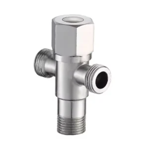 Contemporary Stainless Steel Angle Valve Easy Installation Hotel Cold Water Supply for Hotels and Construction Projects