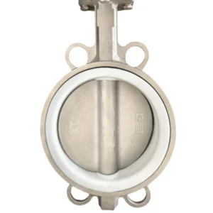 Corrosion Resistant PTFE Lined Butterfly Valve 40°C to +200°C for Acid Alkali Solvent Stainless Steel 316Ti 304 316 SS Valve