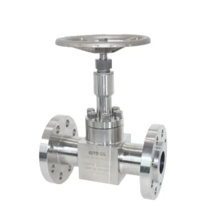Corrugated Pipe Shutoff Valve DN 50 316L Silane Gas Flanged Connection Manual Handwheel OEM Chemical Application