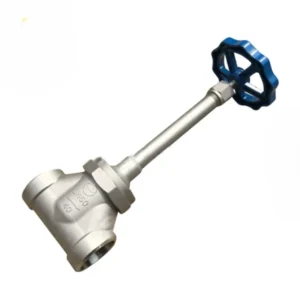 Cryogenic Globe Valve Stainless Steel 1 in Manual Gas Stop and Waste Valves