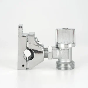 Custom Brass Washing Machine Angle Valve with Chrome Finish Manual Control PTFE Sealing 2 Year Warranty Customizable Structure