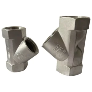 Custom CNC Machining Precision Casting Service DN50 PN40 Stainless Steel Threaded Y-Strainer for Water Oil Gas
