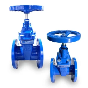 Custom Ductile Iron Flanged Non-Rising Stem Soft Sealed Gate Valve with Resilient Seated Manual Power for Water Media