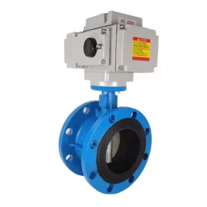 Custom High Performance Flanged Butterfly Valves With Actuators Spherical Cast Iron Electric Butterfly Valves