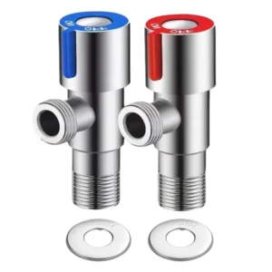 Custom High Quality Long Life Stainless Steel Angle Valve Compact Design Easy Install for Water Use Male Thread DN15 Port Size