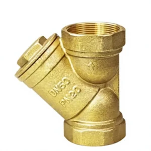 Custom OEM Precision Casting Brass Y Type Strainer Valve Fitting Component for Water Pipeline Engineering Equipment