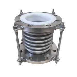 Custom SS304 SS316 Flange PTFE Lined Ball Valves with Steam Metal Bellows Flexible Expansion Joint Compensator