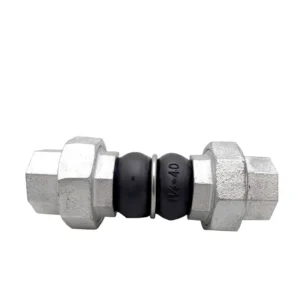 Custom sized Threaded end Double ball Rubber Expansion Joint Line clamp Rubber Expansion Joint with Threaded Connection