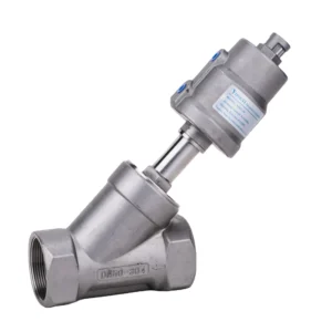 Customizable 316 Stainless Steel Angle Seat Valve High Temperature Pneumatic Control Valve NPT DN10 to DN80 Water Gas