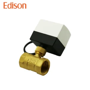 Customizable Electric Actuator Hysteresis Synchronous Motorized Brass Ball Shutoff Valve DN15-DN25 PN16-PN20 IP50