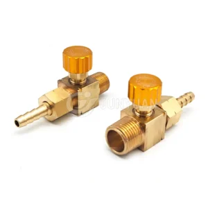 Customized 1/2″ 3/8″ NPT Thread Brass Needle Valve Female Thread Straight Pattern Copper Pressure Gauge Needle Valve Gas Valve