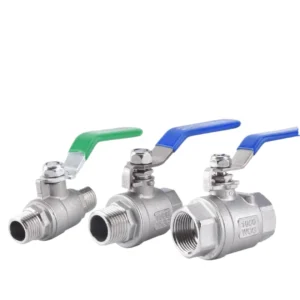 Customized DN8-DN100 Length and Width Lock Control Manual Handle BSP NPT Thread 2 Piece Ball Valve