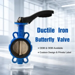 Customized Thickened Ductile Lron Valve Body Seats Butterfly Valves With Handles